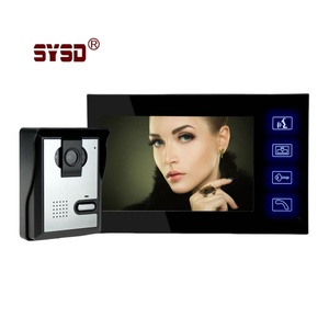 Wired Video <strong>Intercom</strong> Doorbell <strong>with</strong> Night Vision Home Villa Office Access Control <strong>System</strong> <strong>Touch</strong> <strong>Button</strong> Type Door Phones - Product Image 1
