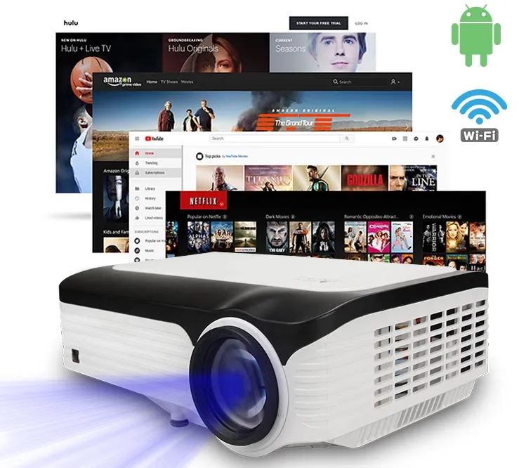 Digitale full HD home theater 4k proiettore smart android 1080p nativo di alta lumen proiettore WIFI