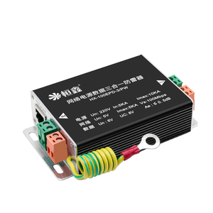 Control de datos de potencia de red metálica de monitoreo 3 en 1 SPD Red Pararrayos Protector contra sobretensiones para sistema CCTV - Product Image 3