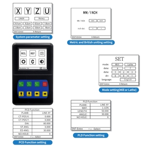 DITRON Mini Size schermo LCD lettura digitale a 1/2/3 assi con Encoder a scala lineare/righello a griglia ottica per tornio di fresatura - Product Image 2