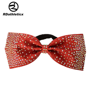 <strong>Cheer</strong> and Dance Hair <strong>Bow</strong> Large Sublimation Any Color and Design Team <strong>Bow</strong> With Rhinestones - Product Image 2