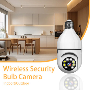 E27 Full HD Smart IP Camera di visione notturna per la casa interna di sicurezza Wireless sensore di mos supporta la scheda di memoria Mini umano di tracciamento CCTV - Product Image 4