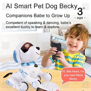 KW Wholesale AI Smart <strong>Programming</strong> Remote Control Toy ABS Music Feature Electronic Toy Robot Dog 1/1 Plastic Kid Boy Girl Playing - Product Image 4
