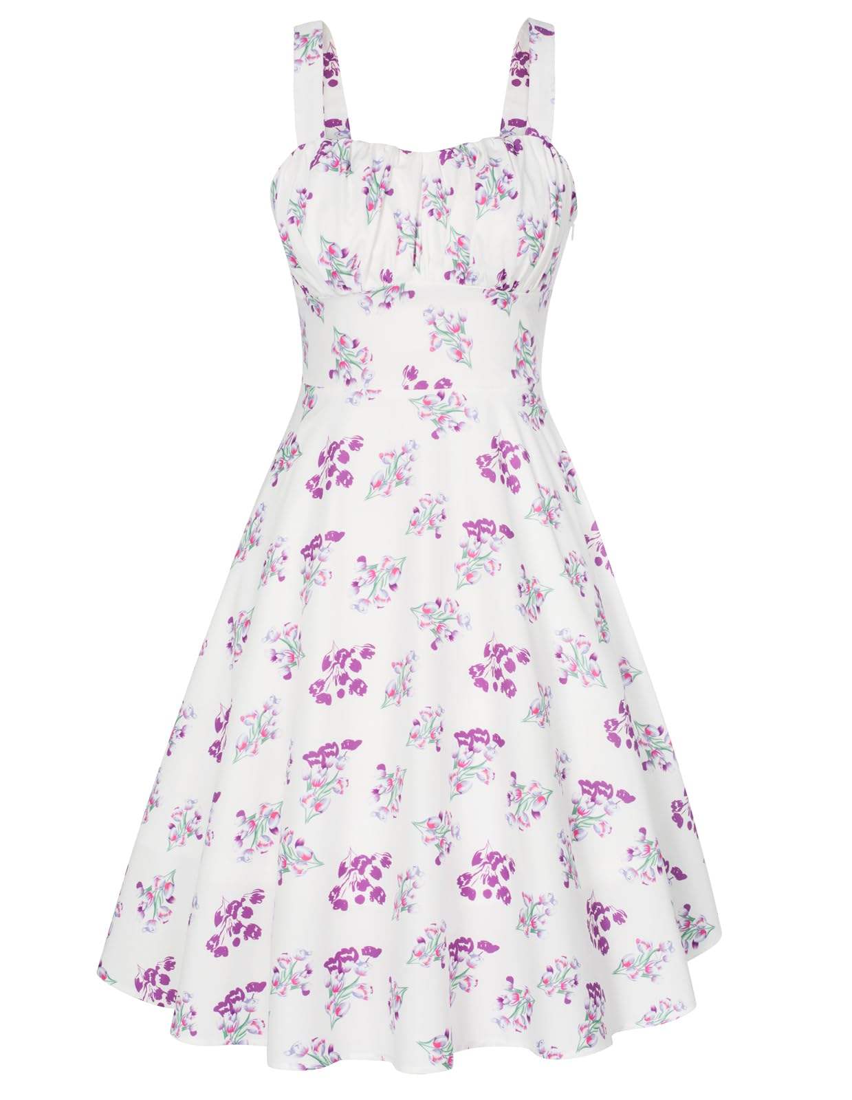 สีขาว/สีม่วง