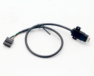 OEM/ODM USB3.0 USB tip C erkek USB 9Pin kadın bilgisayar anakart uzatma kablosu ile Panel montaj immobilizasyon - Product Image 4