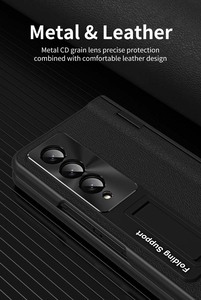 落下防止シェル-隠しブラケット付きSamsungGalaxy Z Fold4携帯電話ケース用メンブレン統合バックカバー - Product Image 4