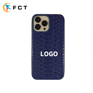 Logotipo personalizado correa de hombro Python PU Funda de teléfono de cuero Cross Body Funda de teléfono móvil para iPhone 14