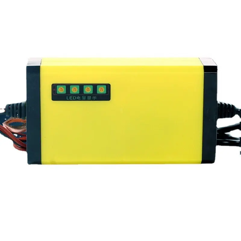 バッテリー充電器12V20AHオートバイバッテリー逆接続短絡保護電源ディスプレイ充電器バッテリー