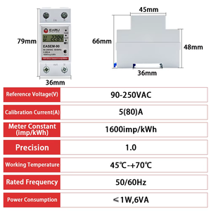 Interruttore intelligente AC 220V 80A Timer energia kWh voltaggio corrente misuratore di protezione vocale telecomando interruttore WSEM-90V - Product Image 3