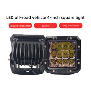 ระบบไฟส่องสว่างอัตโนมัติ60W 6000K กันน้ำไฟลูกบาศก์ LED 4นิ้วสำหรับขับขี่ออฟโรด