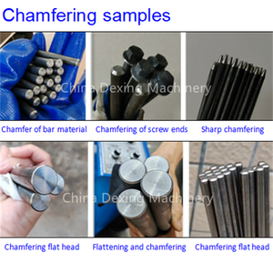 Dongguan Hot High-precision Round Pipe Round bar Pneumatic Double-head Chamfering <strong>Machine</strong> Manufacturer