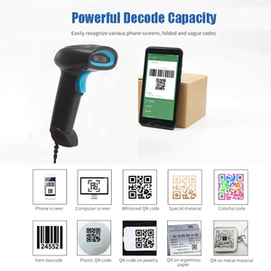 1D Wired <strong>Qr</strong> <strong>Code</strong> Barcode Scanner Gun <strong>Android</strong> Suitable for Pos Systems U3-C - Product Image 6