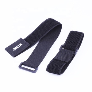 Custom Logo <strong>Elastic</strong> Webbing Fastener Straps Adjustable <strong>Hook</strong> and <strong>Loop</strong> Strap <strong>With</strong> Buckle - Product Image 1