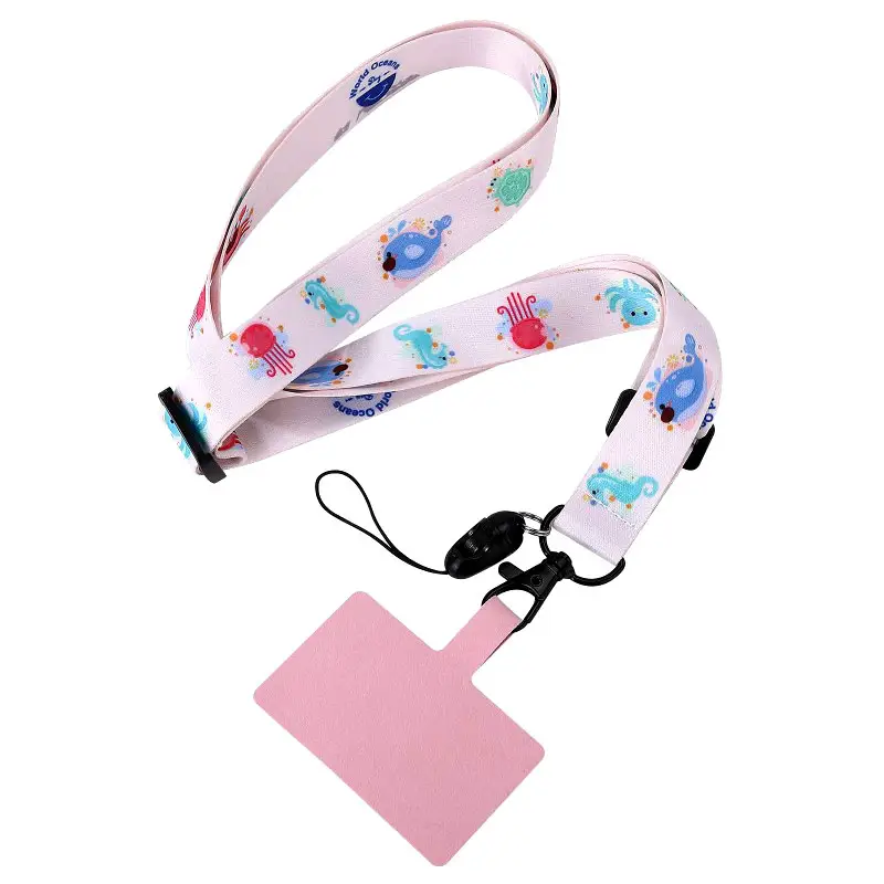 Custom Sublimation Universal Adjustable Length Crossbody Mobile Phone Neck Strap Lanyard For Cell Phone