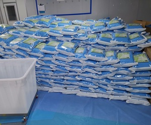 SMS Bệnh viện Y tế vô trùng <span class=keywords><strong>lithotomy</strong></span> <span class=keywords><strong>Drape</strong></span> gói dùng một lần tấm phổ treo lên phẫu thuật gói - Product Image 3