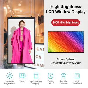 High Brightness Window <strong>LCD</strong> <strong>Display</strong> 3000 Nits Digital Poster Indoor Shop Window Facing Advertising Screen Video SDK <strong>Function</strong> - Product Image 4
