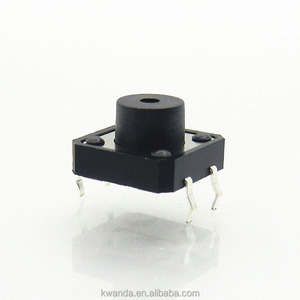 12*12mm schwarzer Taktsc halter 4-polige Micro-Push-Taste für die Leiterplatte montage mit PC-Reset-Funktion - Product Image 1
