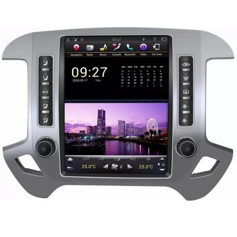Автомобильный видеоплеер с сенсорным экраном 12,1 дюйма, Android 12,0, GPS-навигация для Chevrolet Silverado 2014- 2018 с Wi-Fi