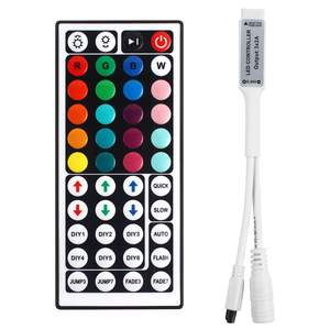 Программируемые светодиодные аксессуары инфракрасные смарт-мини rgb Голосовое управление 44key пульт дистанционного управления светодиодная лента для украшения дома контроллер - Product Image 5