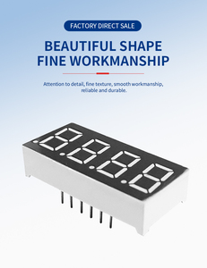 Hochwertige 0,8-Zoll-7-Segment-LED-Uhr-Anzeigesteuerung 7-Segment-Digitaluhr-Anzeige 4-stelliges LED-Display Super Bright Red