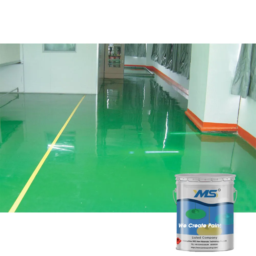 Boden-Epoxid beschichtungen Epoxid farbe Anti statische Epoxid-Boden beschichtung auf Wasserbasis Kunden spezifische Farbe