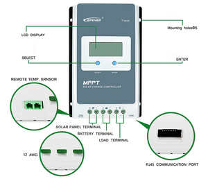 Распродажа с завода ELEGE, контроллер MPT Макс Вход 100 В Tracer4210AN 10A 20A 30A 40A 12V/24VDC автоматический контроллер солнечного заряда - Product Image 5