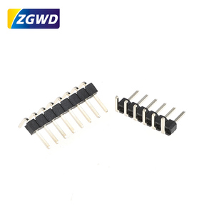 Single-Row 2.0MM Pitch Horizontal <strong>1</strong>*2/<strong>8</strong>/15/20 Copper Gold-Plated <strong>Header</strong> Connector Pin for PCB Applications - Product Image 3
