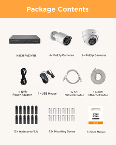 8CH 2TB 8X 5MP esterno PoE torretta proiettile incorporato Mic AI persona rilevare visione notturna CCTV sistema di sicurezza domestica telecamera 8 canali