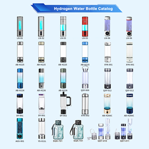 New Fashion LED Display Adjustable 4000ppb 8000ppb SPE PEM Smart Hydrogen <strong>Water</strong> Bottle Generator Hydrogen <strong>Water</strong> Ionizer Bottle