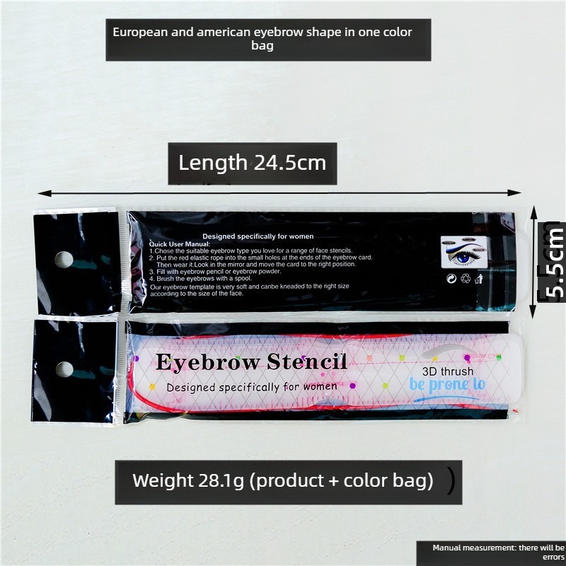 12 Piece Women's Eyebrow Template Set01