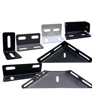 Código de esquina de cama de acero suave engrosado directo de fábrica Código de esquina abierta con soporte de estante de acabado de zinc - Product Image 6