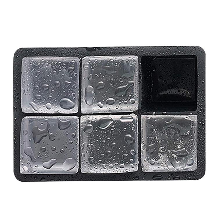 Cubo de hielo cuadrado de 6 cavidades