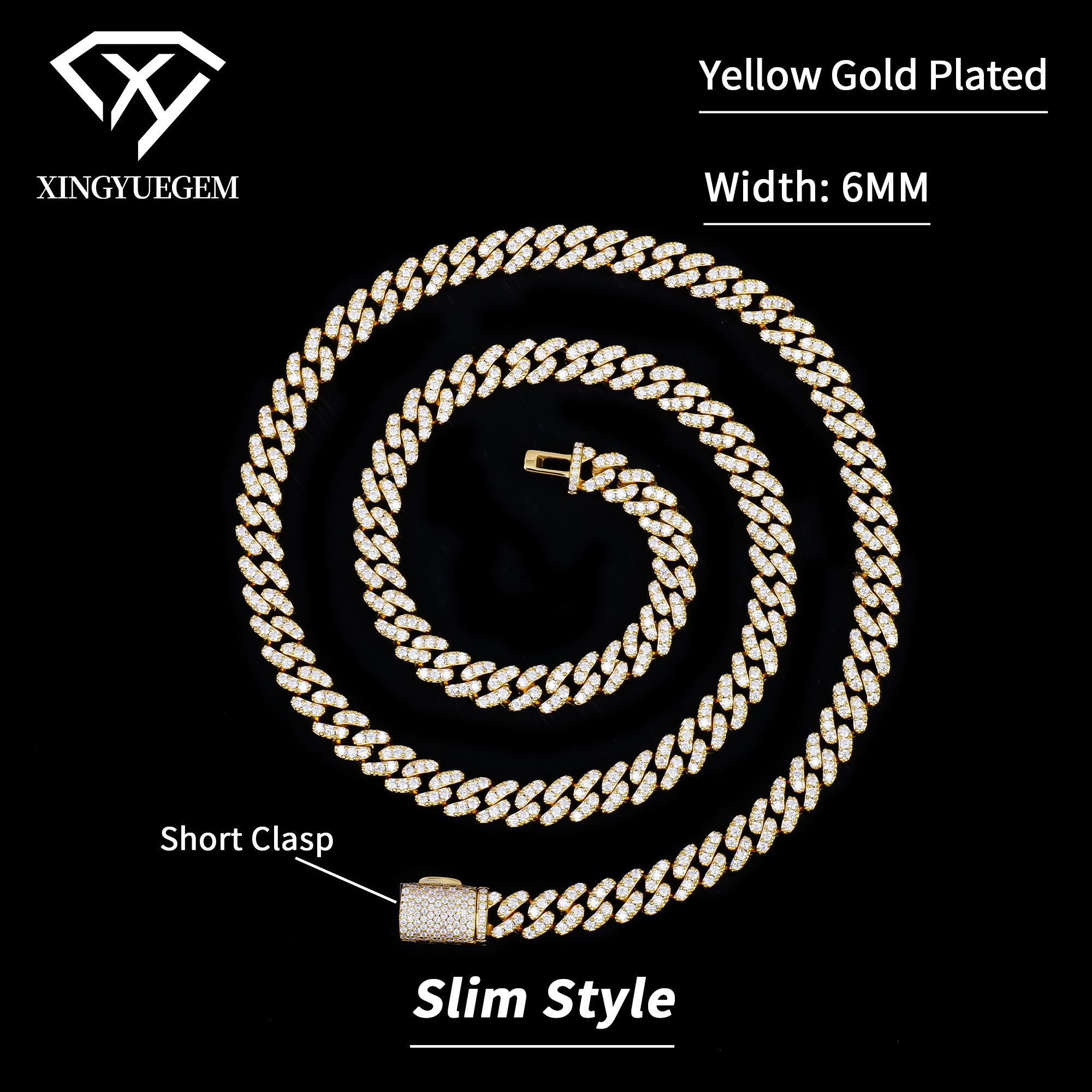 Yellow Gold Plated(Short Clasp)