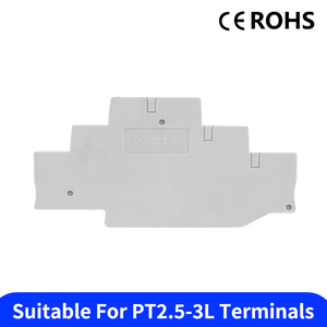 PT2.5-3L 26-12AWG 500V 20A Double-Layer Quick Wiring Wire Connector Combined <strong>Push</strong> in <strong>Spring</strong> Screwless Din Rail <strong>Terminal</strong> <strong>Block</strong> - Product Image 3