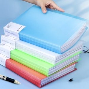 灌装产品文件文件组织塑料透明口袋书60页糖果色标志包装定制 - Product Image 3