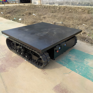 Black <strong>Rubber</strong> <strong>Track</strong> Chassis Small Harvester Tracked Undercarriage <strong>Systems</strong>