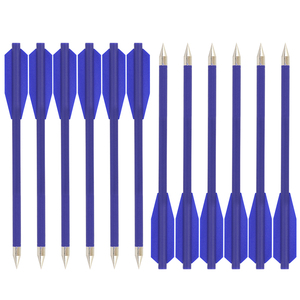 6.3 pollici 50-80LB tiro con l'arco in plastica bulloni a freccia corta con punta di metallo affilato dardo per tiro al bersaglio, piccolo gioco di caccia