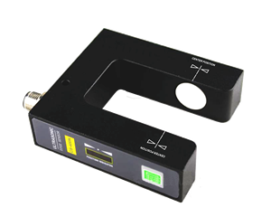 Sensor óptico para detección de materiales transparentes, opacos y no transpirables, con corrección de desviación ultrasónica, con sensor de detección de desviación ultrasónica - Product Image 1