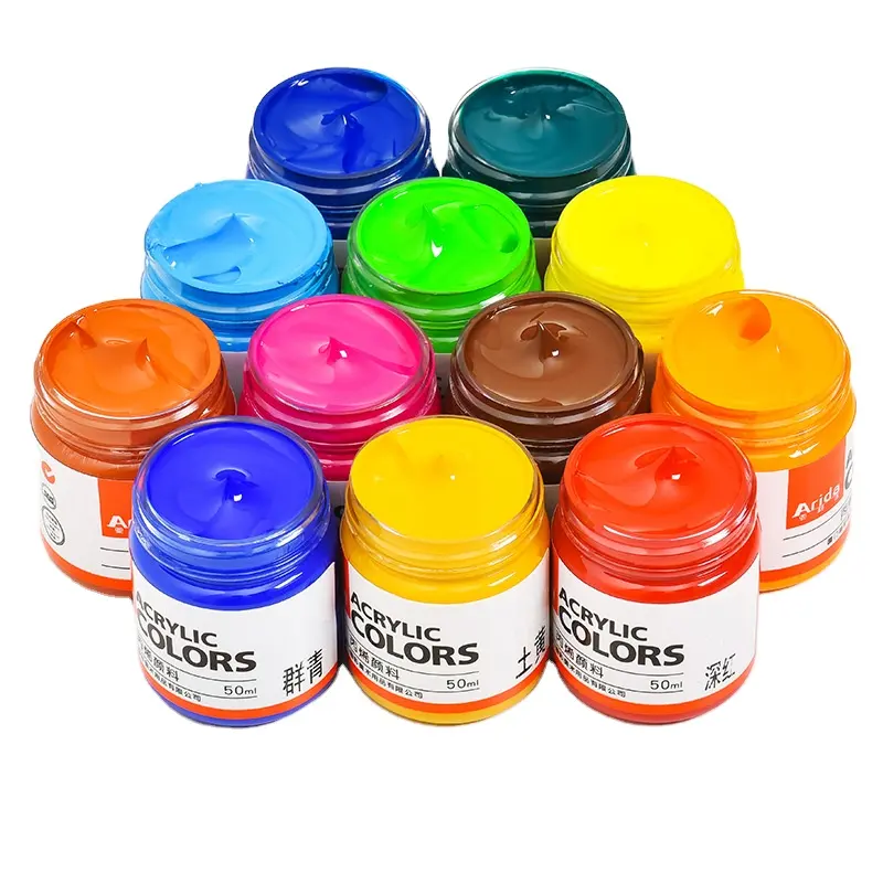 100ml Non-toxic DIY Waterproof Paints Pintura acrílica Cor para crianças Professional Pintura Pigmentos