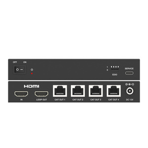 4K2K @ 30Hz 4:4:4 1 entrada HDMI 1 salida HDMI Loop y 4 salidas CAT 70 metros a 1080P @ 60Hz a través de un solo cable CAT6