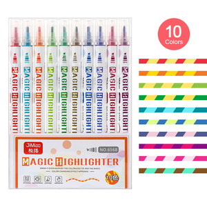 Art Markers Pen China Brand Magic Color Changing <strong>Highlighter</strong> Dual <strong>Tip</strong> <strong>Chisel</strong> <strong>Tip</strong> Reflective Marker Pen Assorted Fluorescent Pen - Product Image 2