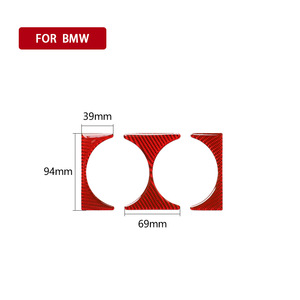 Araba su bardak tutucu BMW eski 3 serisi E46 için karbon fiber dekoratif çıkartmalar - Product Image 5