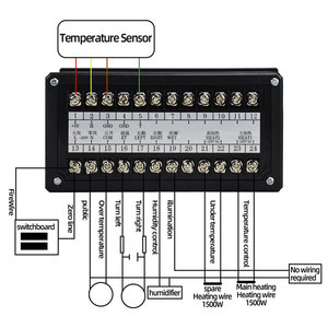 Incubadora de microordenador Digital para eclosión automática, termostato, controlador de temperatura de humedad para incubadora - Product Image 6