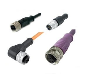 m12 5pin电缆防水发光二极管电缆M12 3p <span class=keywords><strong>4p</strong></span> 5p连接器