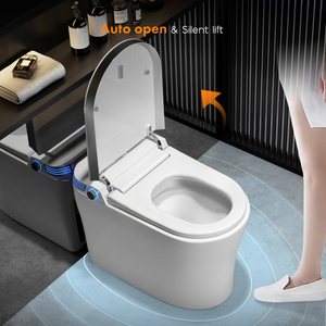 Otomatik sifon Jet kızarma seramik tek parça kase akıllı bide akıllı tuvalet uzaktan kumanda ile - Product Image 3