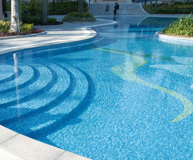 Azulejo de mosaico de cerâmica para piscina, piso e parede polidos, novo modelo personalizado de hotel moderno clássico e entediante, ideal para venda