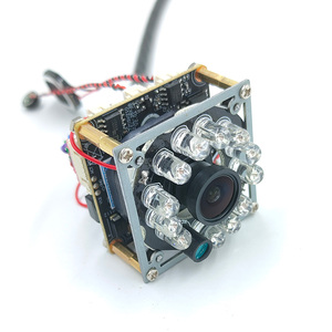 HDV 4.0MP 0.001Lux IP Mini Módulo de cámara PCB con lente de placa Gran angular POE Micrófono Altavoz con 12PCs IR-Leds Visión nocturna - Product Image 2