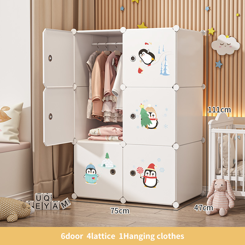 Blanco+6puertas 4celosía 1colgar ropa