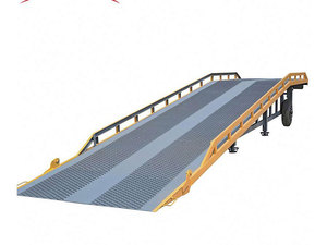 Rampa de muelle de carga móvil de 10 toneladas, plataforma de descarga de contenedores logísticos, rampa de carga móvil con manivela manual