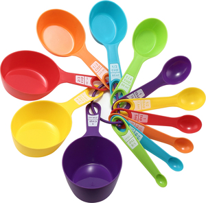 Hộ gia đình nhà bếp Baking phụ kiện nhựa 12 cái đo cup Đo muỗng Bộ - Product Image 1